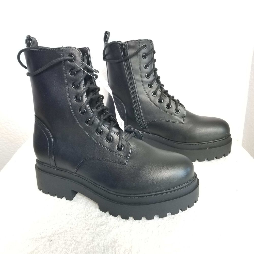 Pac Sun Platform Boots Laceup Sz 7.5 Womens New